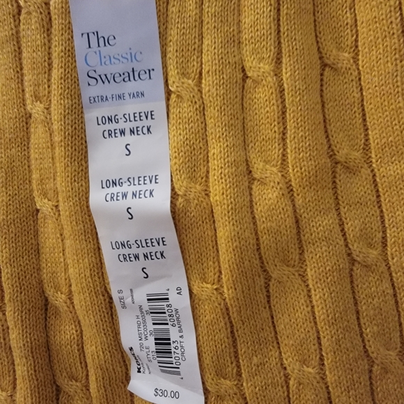 Croft & Barrow Sweater NWT - Picture 3 of 3